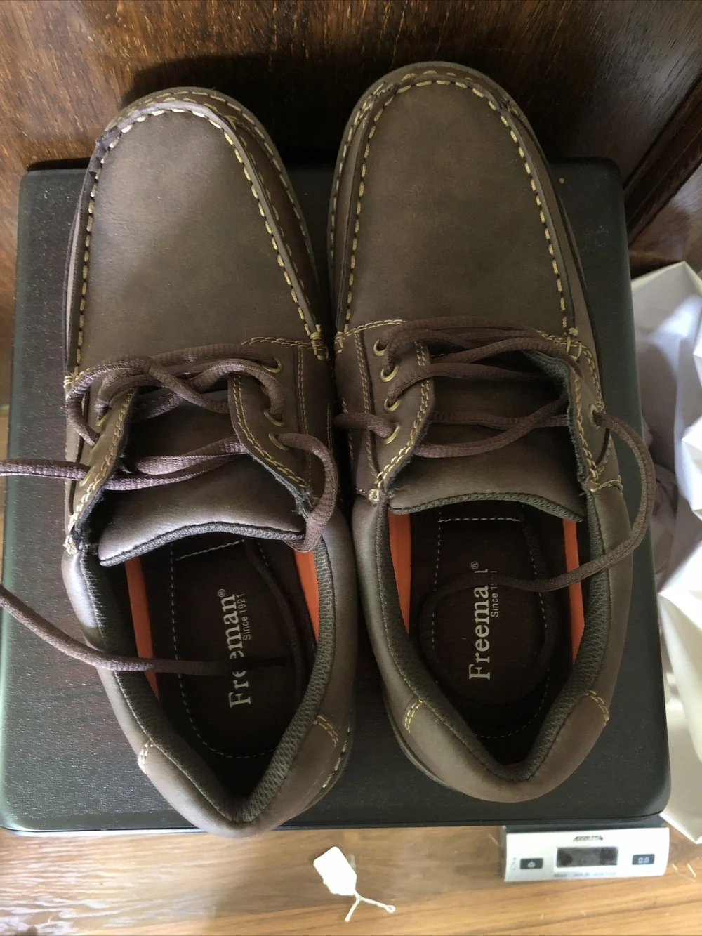 Freeman Men’s Dress Shoes Size 9.5 Brown Lace Up
